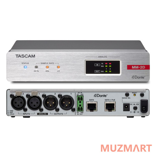 Tascam MM-2D-X Dante-Analogue конвертор с DSP