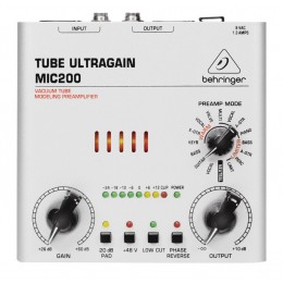 Behringer Tube Ultragain MIC200 Ламповый микрофонный линейный предусилитель с лимитером