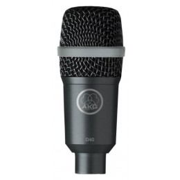 AKG D40 Динамический инструментальный микрофон для духовых, барабанов, перкуссии и гитарных комбо