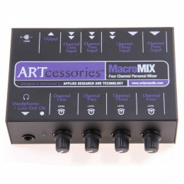 ART MACROMIX компактный 4-х канальный персональный микшер
