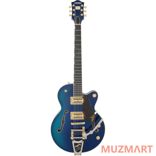 Gretsch G6659TG Players Edition Broadkaster Jr. Center Block with String-Thru Bigsby, Azure Metallic Полуакустическая электрогитара