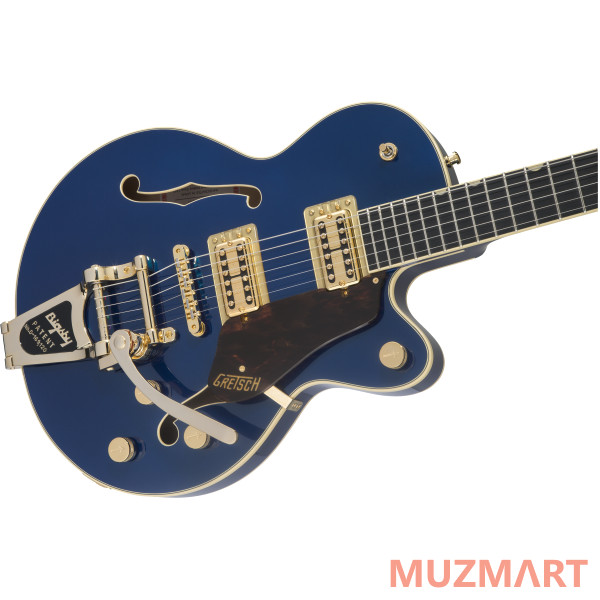 Gretsch G6659TG Players Edition Broadkaster Jr. Center Block with String-Thru Bigsby, Azure Metallic Полуакустическая электрогитара