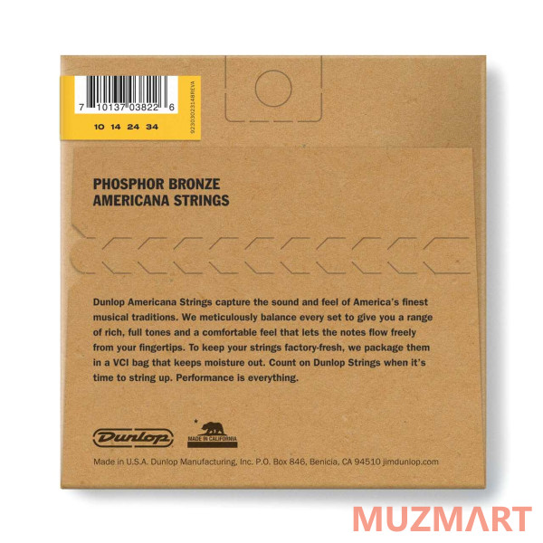 Dunlop DMP 1034 Струны для мандолины, легкое натяжение