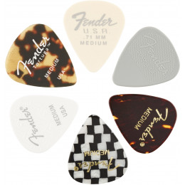Fender 351 Shape Material Medley Heavy Набор медиаторов
