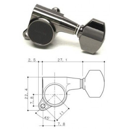 Gotoh SG381-MG-07-CK-(L3+R3) Колки локовые
