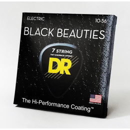 DR BKE7-10 BLACK BEAUTIES Струны для 7-струнной электрогитары