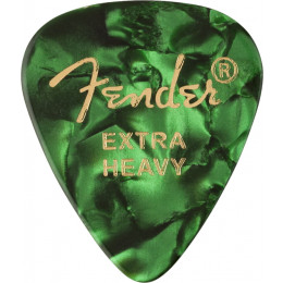 Fender 351 Shape Premium Picks Extra Heavy Green Moto 12 шт. Набор медиаторов