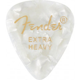 Fender 351 Shape Premium Picks Extra Heavy White Moto 12 шт. Набор медиаторов