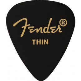 Fender 351 Shape Premium Picks Thin Black 12 шт. Набор медиаторов