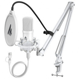 Maono AU-A04E (white) USB-микрофон, конденсаторный кардиоидный