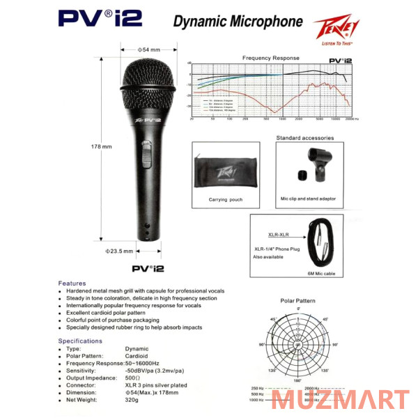 Peavey PV MSP2 XLR Микрофонный комплект