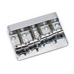 Metallor BB-19-CR Бридж (струнодержатель) бас-гитары, хром