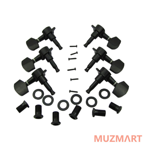 Musiclily M567-3M763-3 Колки для гитары, 3+3, черные