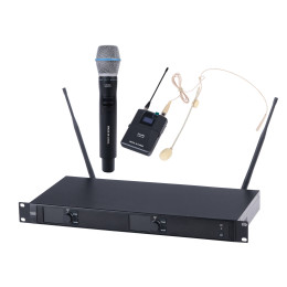 LAudio 6000-UV Беспроводная микрофонная система, ручной передатчик и головной микрофон