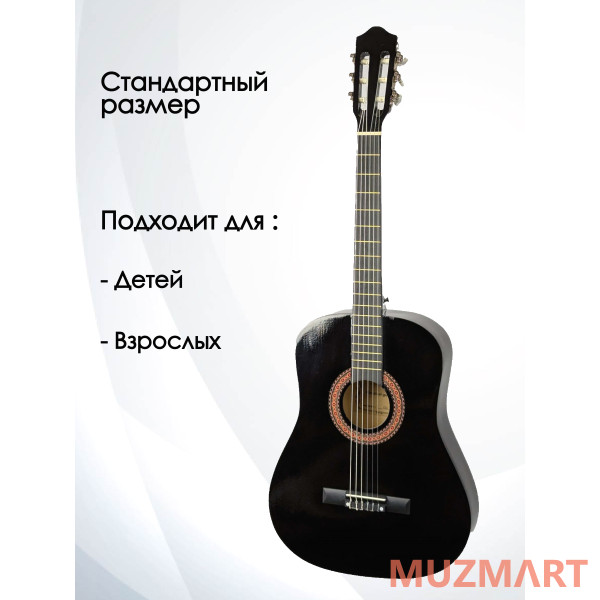 Kaiser CGL-38BK_BGC-A01_T75_ST-0111BK Гитарный комплект