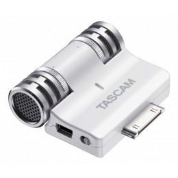 Tascam IM2W Конденсаторный стерео микрофон для подключения к iPhone, iPad и iPod, белый