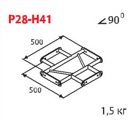 Imlight P28-H41 Стыковочный узел для 4-х ферм под 90 градусов