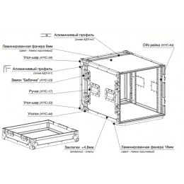Imlight RC9-550-10U Рэковый кейс