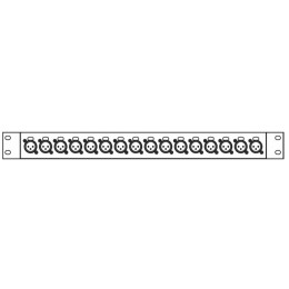 Soundcraft LR-BOB-16M Рэковая (1U) коммутационная панель для Local Rack, 16 разъемов XLR папа