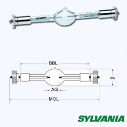 Sylvania BA1200DE S6.0(MSR1200SA/DE) Лампа газоразрядная