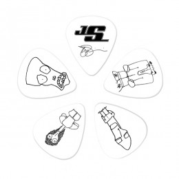 Planet Waves 1CWH6-10JS JOE SATRIANI PICKS WHITE HEAVY Комплект медиаторов (10шт)