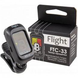 Flight FTC-33 Хроматический тюнер-прищепка