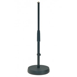 K&M 23300-300-55 напольная/настольная низкая микрофонная стойка на круглом основании
