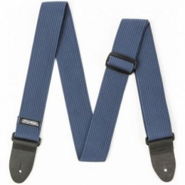 Dunlop D27-01NV Ribbed Cotton Navy Blue ремень гитарный, хлопок
