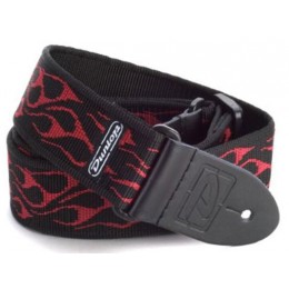 Dunlop D38-11RD Flambe Red 2" Ремень гитарный, жаккард