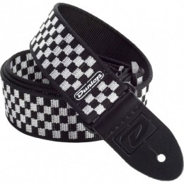 Dunlop D38-31BK B&W Check 2" ремень гитарный, жаккард