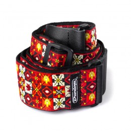 Dunlop D67-01RD Jacquard Winterland Red ремень гитарный, жаккард